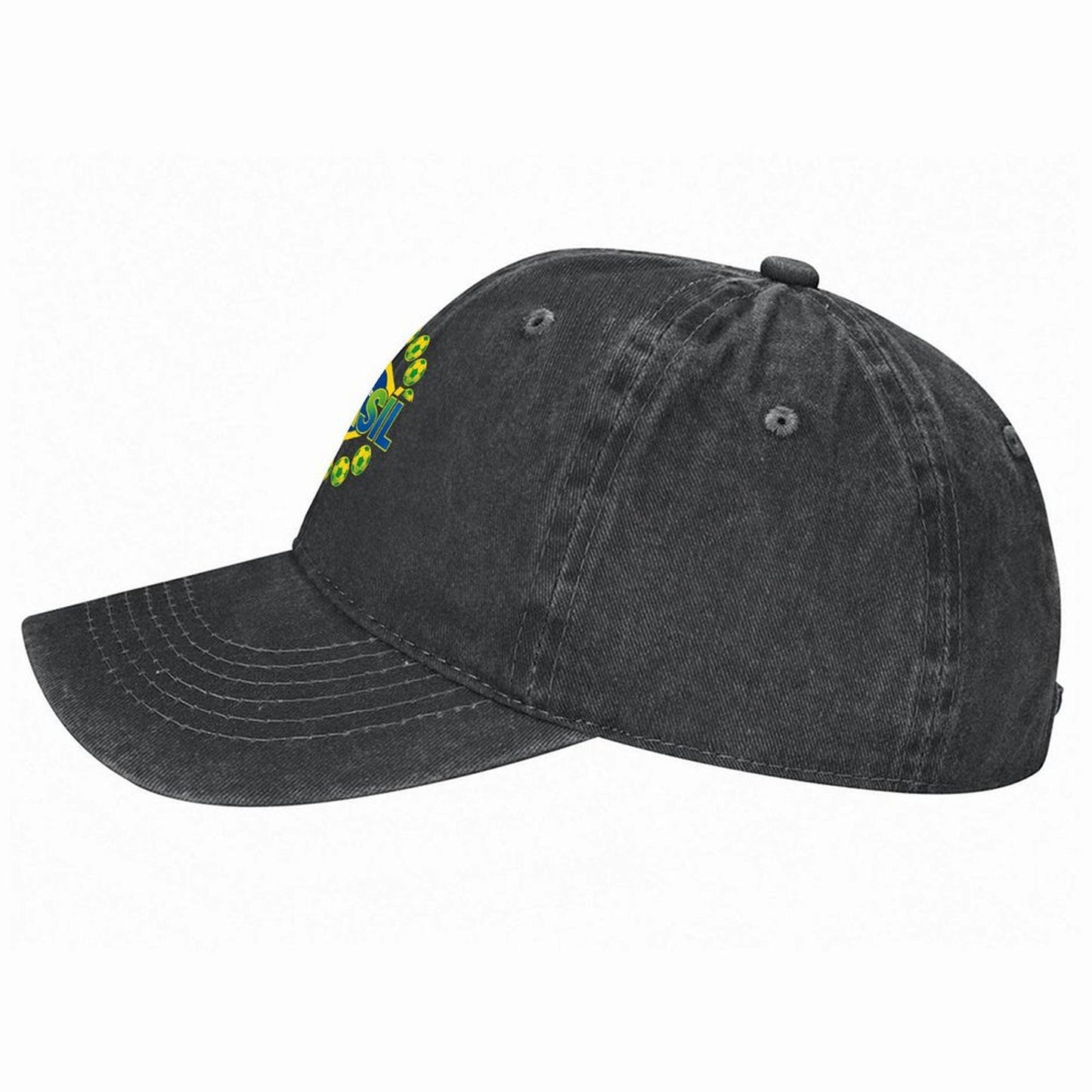 Custom Photo & Text Washed Denim Western Cowboy Hat Unique Personalized Design Hat for Gift & Collection
