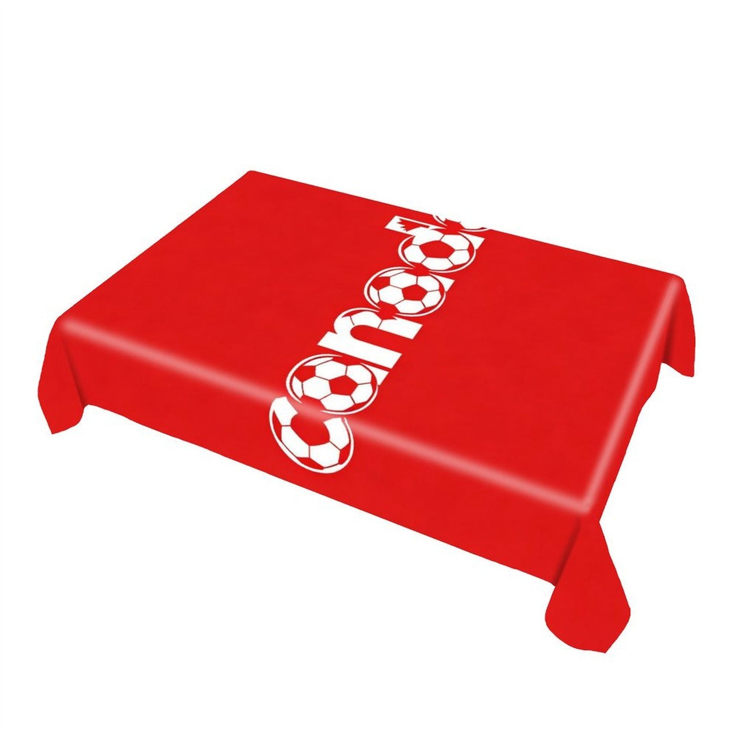 55"×70" Rectangular Straight Edge Tablecloth, Customiz Print Washable Cover for Home & Party