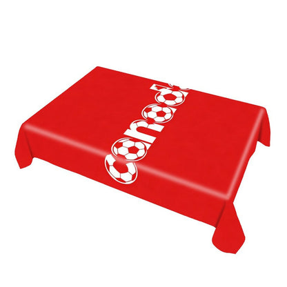 55"×70" Rectangular Straight Edge Tablecloth, Customiz Print Washable Cover for Home & Party
