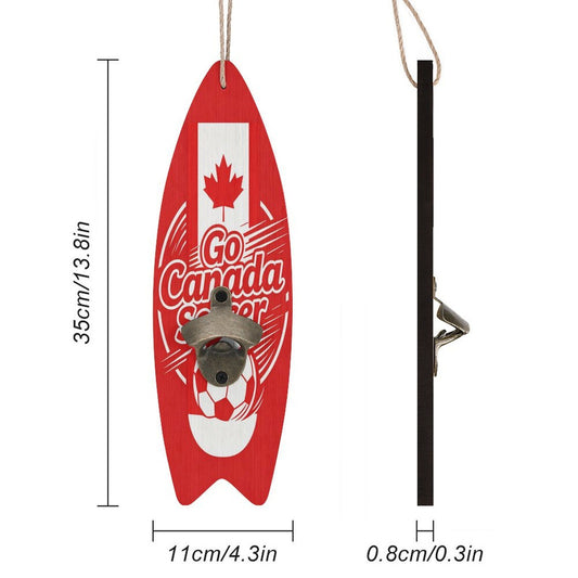 Novelty Surfboard Design Wooden Corkscrew, Portable Bottle Opener for Home & Party