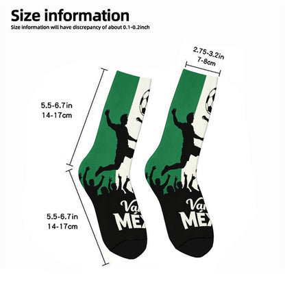 Boys & Girls Full Graphic Printed Socks ,World Cup 2026 Mexico Graphic, Stretchy Casual Socks for Children(5) Style S
