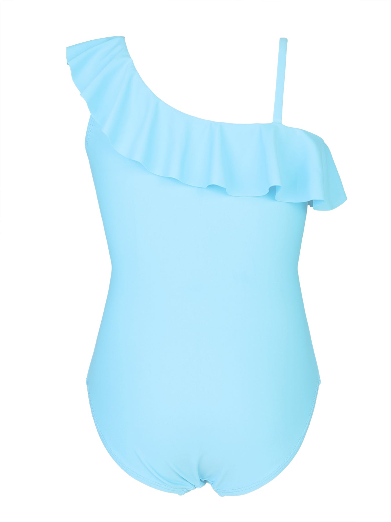 Printed Ruffled One Piece Swimsuit, Cute Summer Bathing Suit for Girls Beach Pool Party