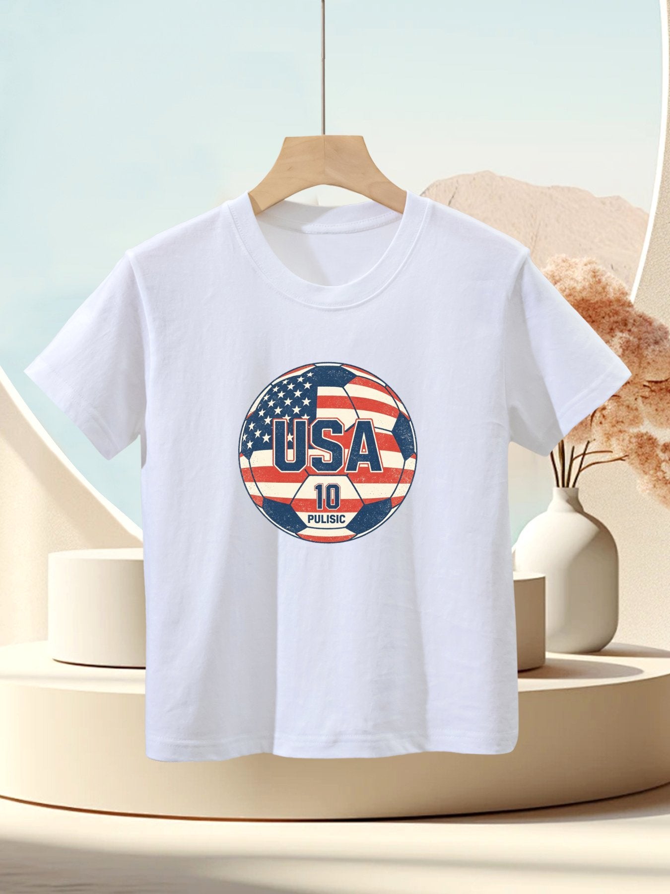 Kids Cute Graphic Cotton T-Shirt, Boys Girls Casual Short Sleeve Tee