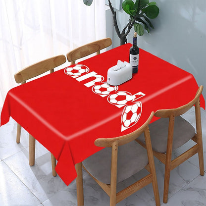 55"×70" Rectangular Straight Edge Tablecloth, Customiz Print Washable Cover for Home & Party